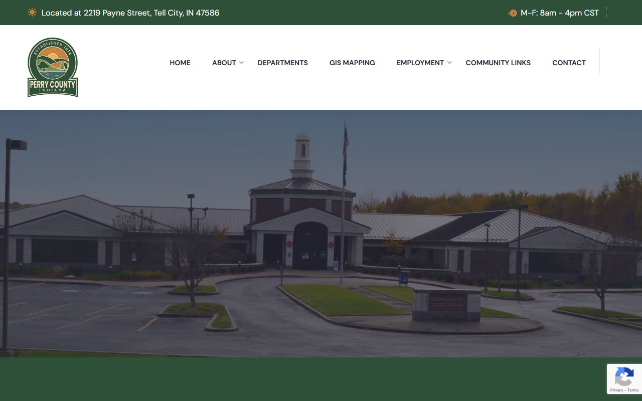 Perry County Indiana official website with property tax records and parcel search tools